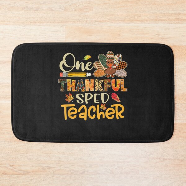 Item preview, Cute One Thankful SPED Teacher Turkey Leopard Thanksgiving designed and sold by William Parker.
