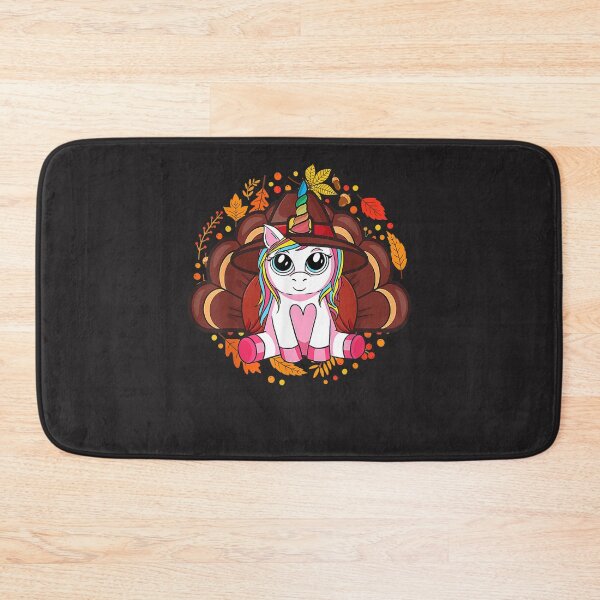 Item preview, Cute Thanksgiving Shirt Girls Kids Toddler Turkey Unicorn designed and sold by William Parker.