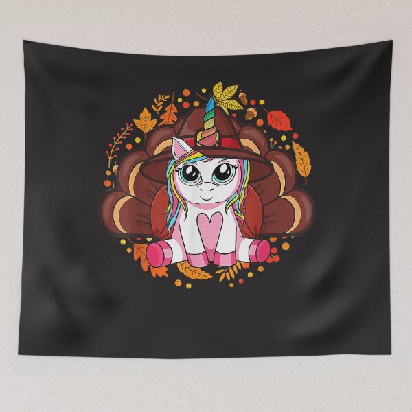 Item preview, Cute Thanksgiving Shirt Girls Kids Toddler Turkey Unicorn designed and sold by William Parker.
