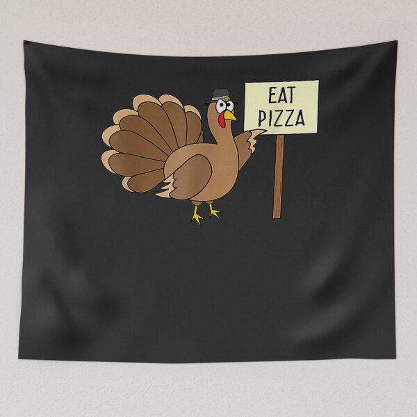 Item preview, Cute Turkey Eat Pizza Adult Vegan Funny Thanksgiving Autumn designed and sold by William Parker.