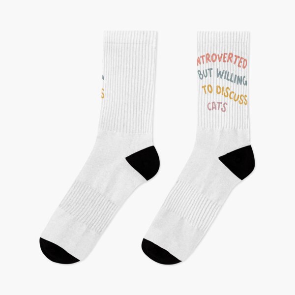 Item preview, Introverted but Willing to Discuss Cats designed and sold by To the Lua.