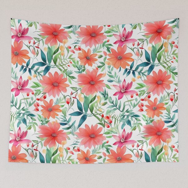 Item preview, Watercolor Floral Seamless Pattern - Vintage Flowers designed and sold by GutySign.