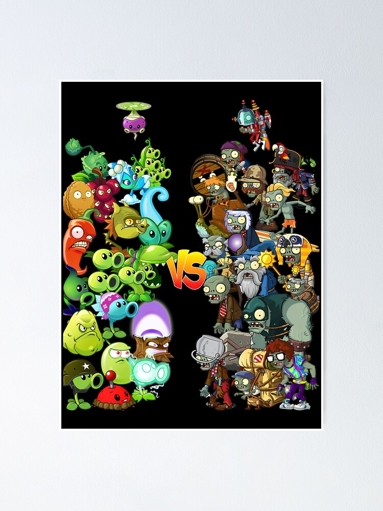Poster PLANTS VS ZOMBIES - characters