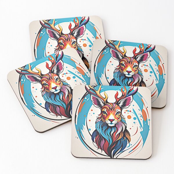 Item preview, "Creating the logo design for our art and deer printing shop was a meticulous and creative endeavor, blending the grace of nature with the vibrant spirit of artistic expression." designed and sold by Best-Art-32.