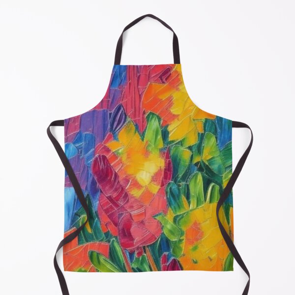 Item preview, Abstract Colorful Oil Floral designed and sold by calibrit.