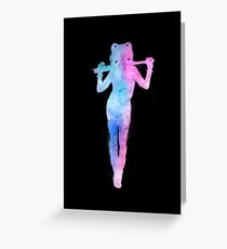 galaxy girl Greeting Card