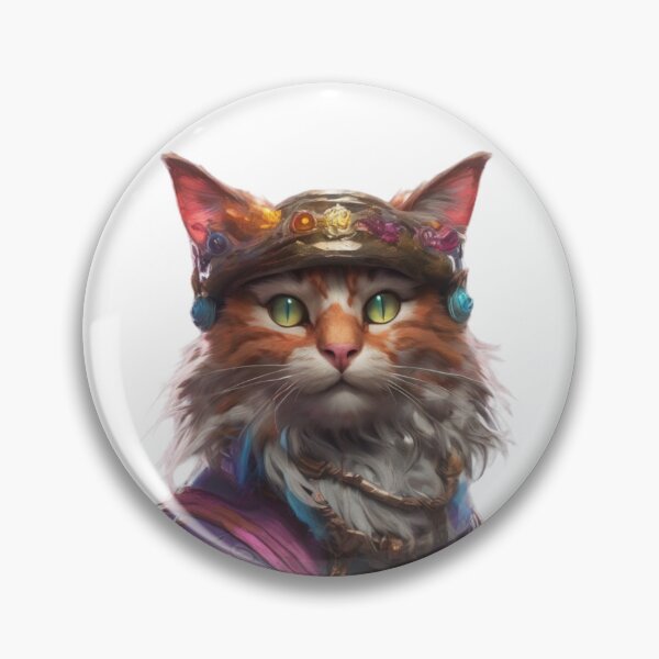 Item preview, Mystical Warrior Cat  designed and sold by Art OnTheSpectrum.