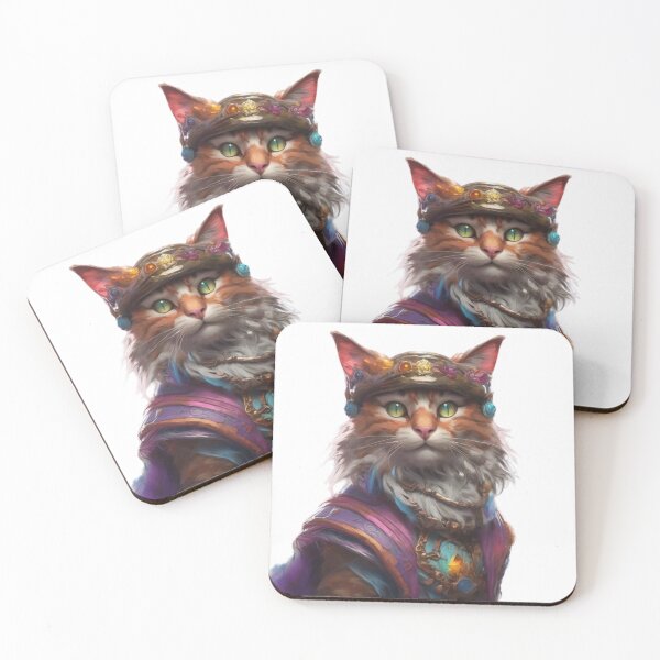 Item preview, Mystical Warrior Cat  designed and sold by Art OnTheSpectrum.