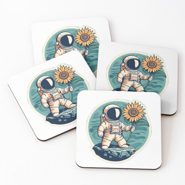 Item preview, Astronaut with a sunflower designed and sold by MardiBoy.
