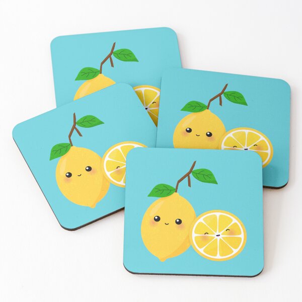 Item preview, Cute Lemon & Slice Cartoon Face illustration designed and sold by page-of-wands.