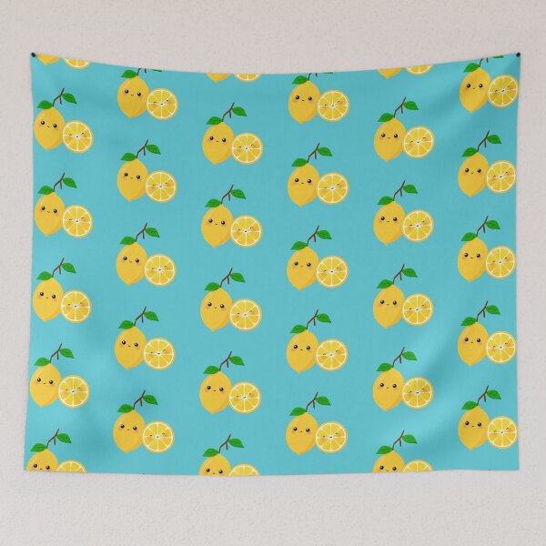 Item preview, Cute Lemon & Slice Cartoon Face illustration designed and sold by page-of-wands.