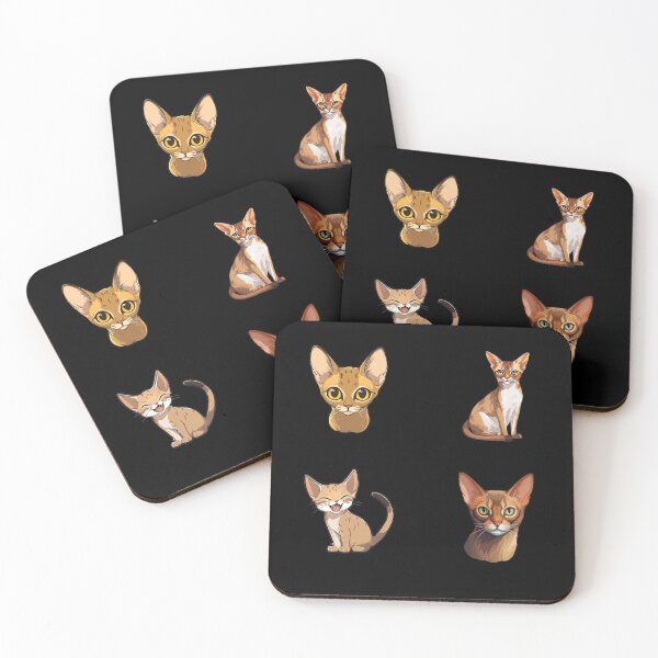 Item preview, Abyssinian Cat Breed Sticker Pack designed and sold by ZenEverAI.