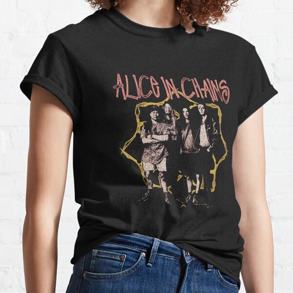 Alice Rock in Band Chains T-Shirts Teen Men's Casual Tee Fashion