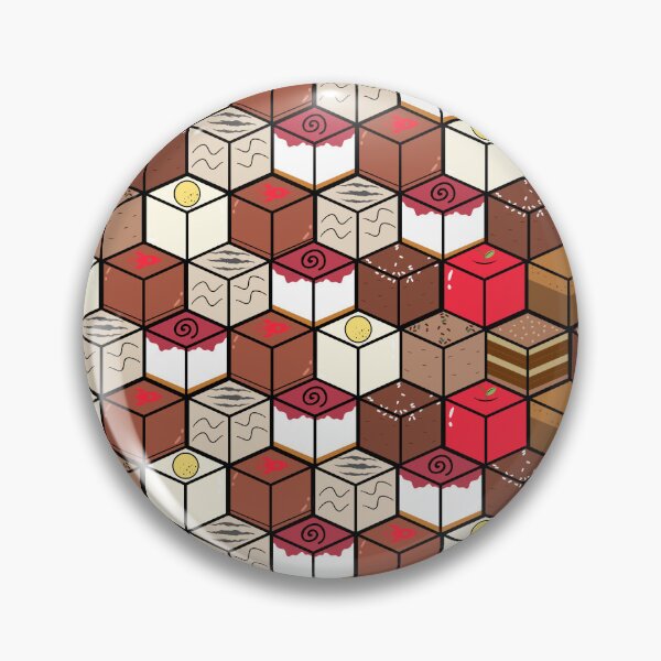 Item preview, CHUNKS 3D Cubed Pattern designed and sold by Ubercola.