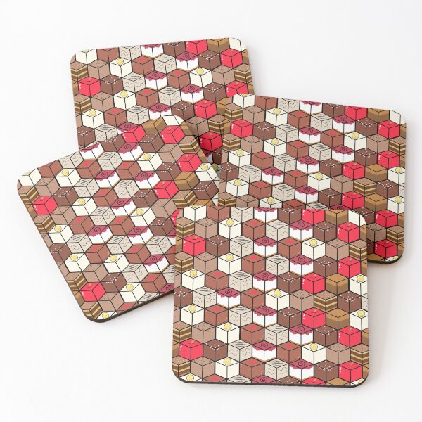 Item preview, CHUNKS 3D Cubed Pattern designed and sold by Ubercola.