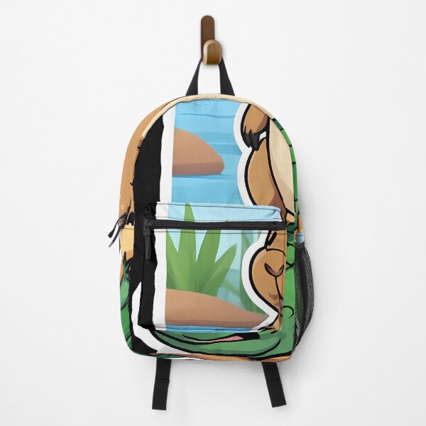 Item preview, Capybara and Alligator Cartoon Friends designed and sold by Mechanical-Artt.