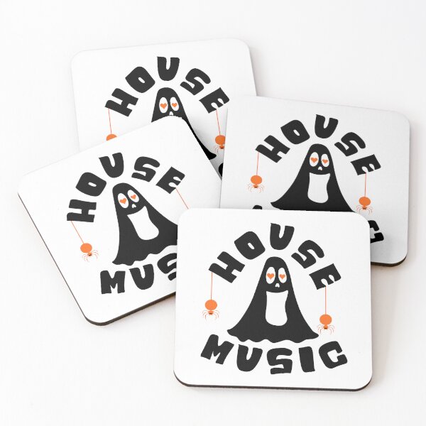 Item preview, HOUSE MUSIC  - Halloween Vibes (black/orange)  designed and sold by Discothreadz.