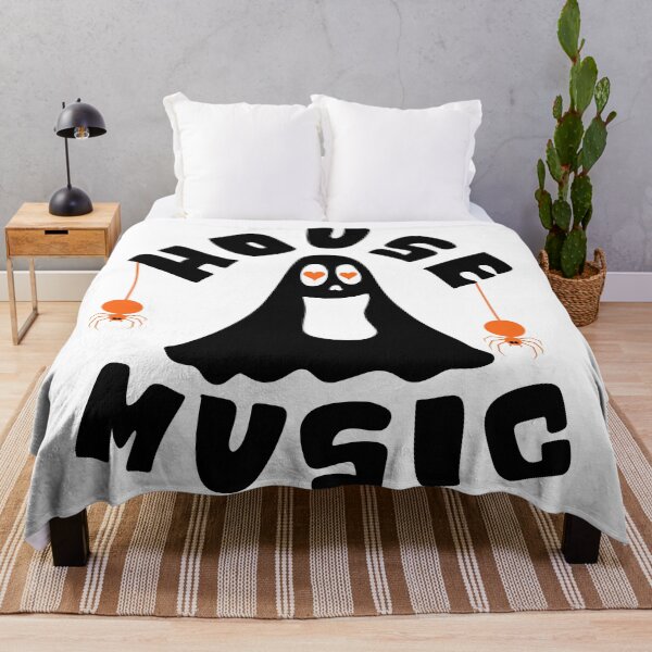 Item preview, HOUSE MUSIC  - Halloween Vibes (black/orange)  designed and sold by Discothreadz.