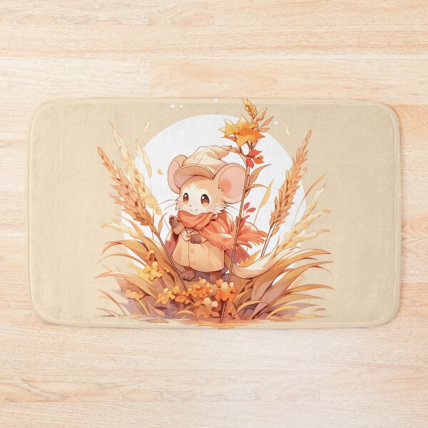 Item preview, Harvest Mouse in Cozy Fall Wheat Field designed and sold by InkedBeasts.
