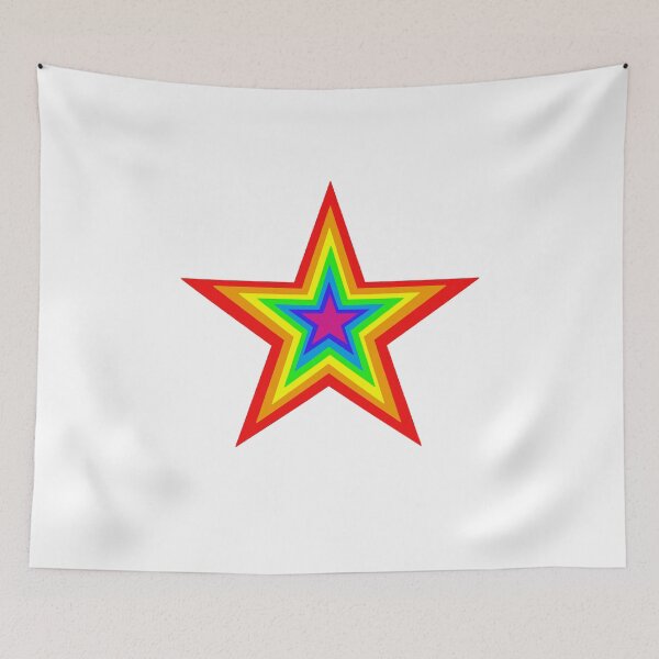 Item preview, Hypnotic Rainbow Star designed and sold by rachybattlebot.