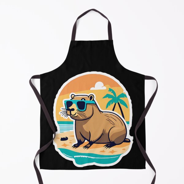 Item preview, Cool Capybara at the Beach designed and sold by Mechanical-Artt.