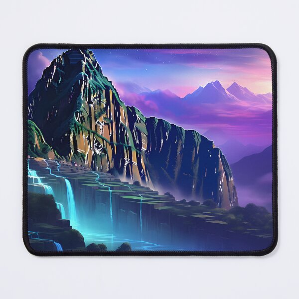 Item preview, “Machu Picchu: Where the Waterfall Dances.” designed and sold by Art-Vortex-fr.