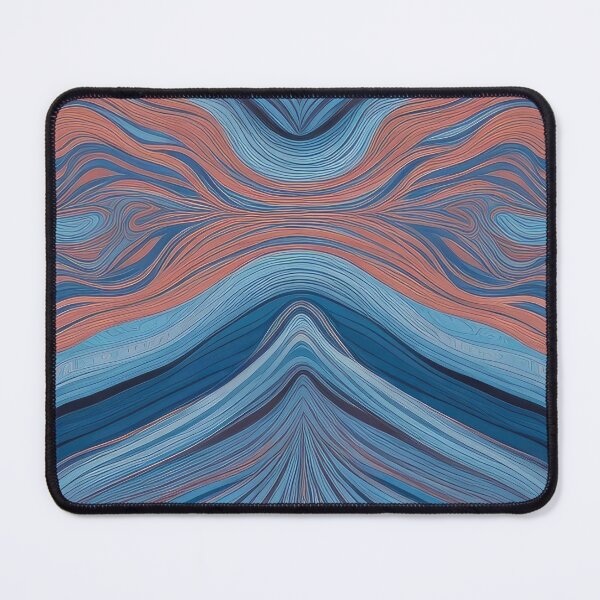 Item preview, Copy of Fluid Serenity: Abstract pattern multi-colored Design with Vector Ripples on a Dark Background pattern designed and sold by PING 999 STUDIO.