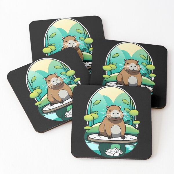 Item preview, Capybara in a Tranquil Zen Garden designed and sold by Mechanical-Artt.