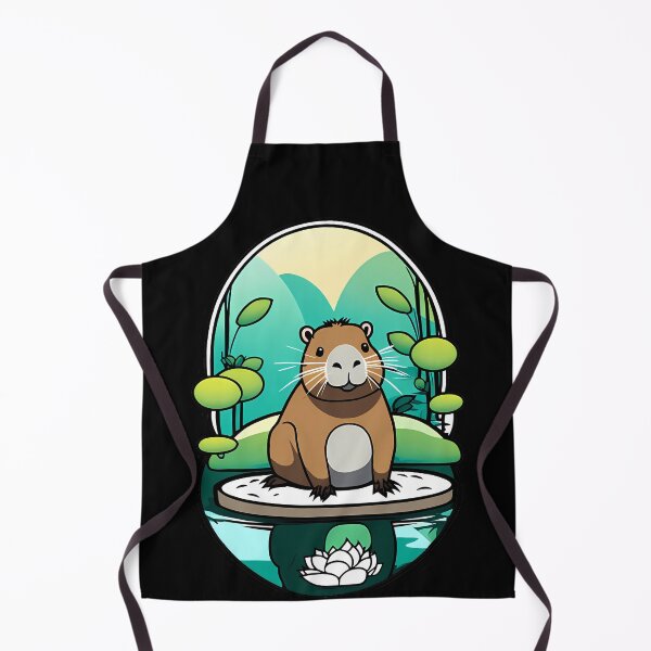 Item preview, Capybara in a Tranquil Zen Garden designed and sold by Mechanical-Artt.