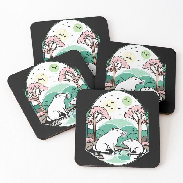 Item preview, Zen Garden Bliss with Capybaras designed and sold by Mechanical-Artt.