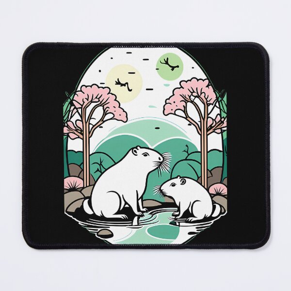 Item preview, Zen Garden Bliss with Capybaras designed and sold by Mechanical-Artt.