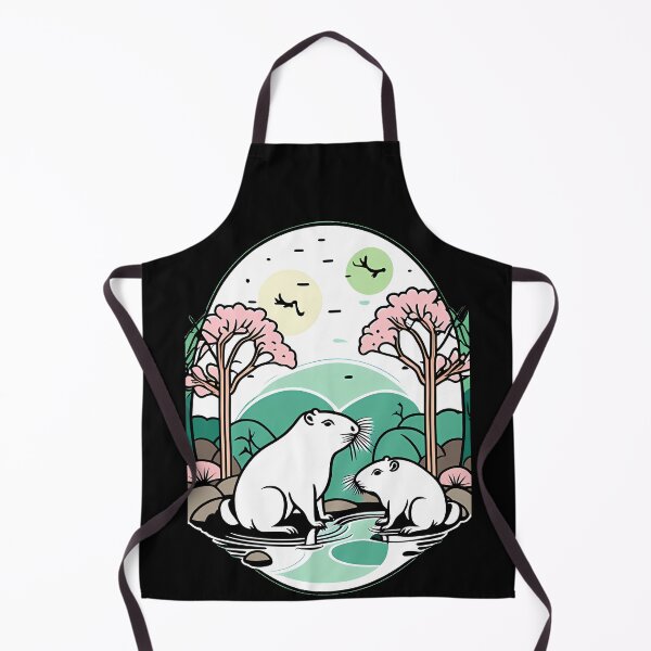 Item preview, Zen Garden Bliss with Capybaras designed and sold by Mechanical-Artt.
