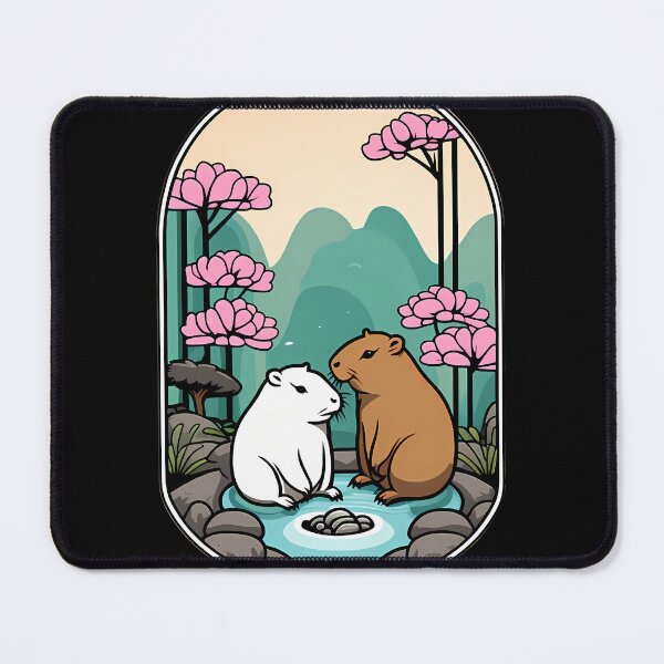 Item preview, Capybara Harmony in the Zen Garden designed and sold by Mechanical-Artt.