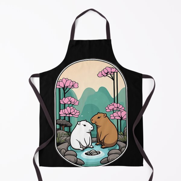 Item preview, Capybara Harmony in the Zen Garden designed and sold by Mechanical-Artt.