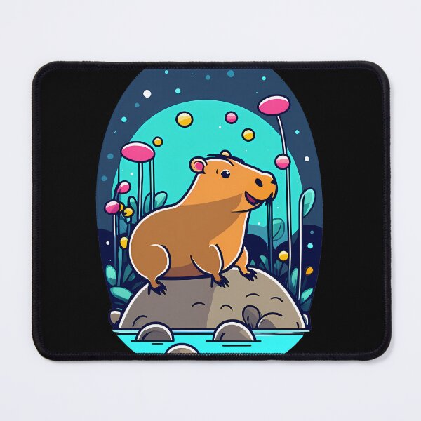 Item preview, Cheerful Capybara Chuckles designed and sold by Mechanical-Artt.