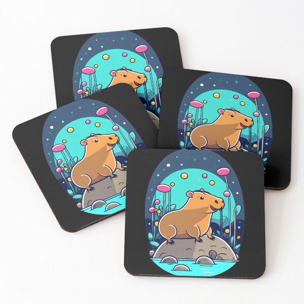 Item preview, Cheerful Capybara Chuckles designed and sold by Mechanical-Artt.