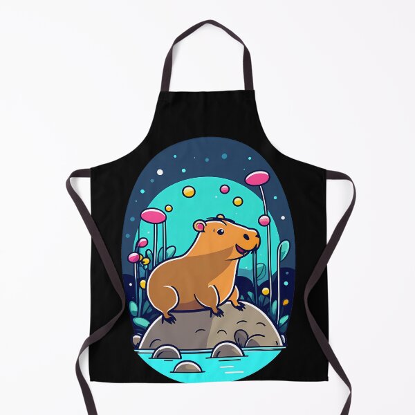 Item preview, Cheerful Capybara Chuckles designed and sold by Mechanical-Artt.