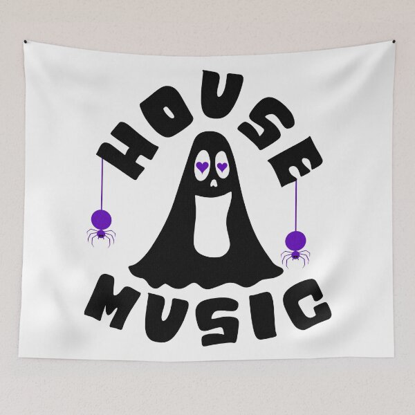 Item preview, HOUSE MUSIC  - Halloween Vibes (Black/Purple)  designed and sold by Discothreadz.