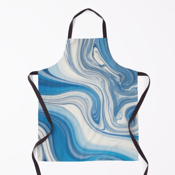 Item preview, Blue and White Abstract: Tranquil Minimalism - A Calming Visual Experience for Your Space designed and sold by PING 999 STUDIO.