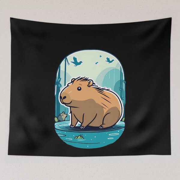 Item preview, Capybara Comedy Central designed and sold by Mechanical-Artt.