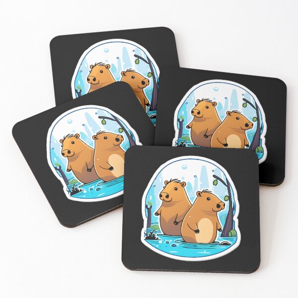 Item preview, Dynamic Duo of Capybara Comedy designed and sold by Mechanical-Artt.