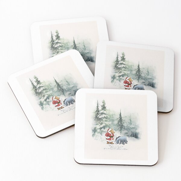 Item preview, Pooh with Eeyore - Winter Wonderland designed and sold by AncientFleming.