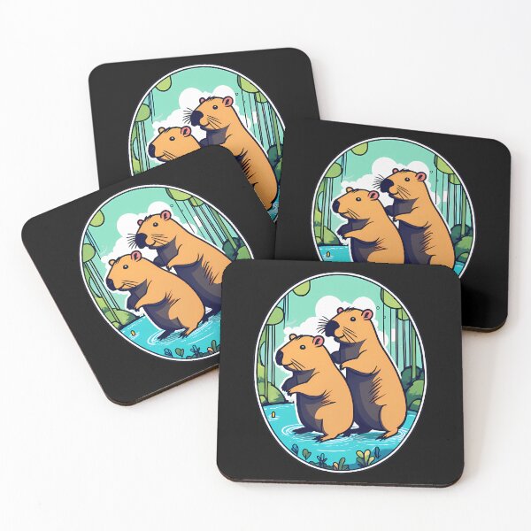 Item preview, Double the Capybara Laughter designed and sold by Mechanical-Artt.