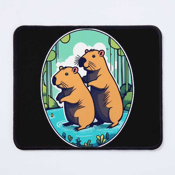 Item preview, Double the Capybara Laughter designed and sold by Mechanical-Artt.