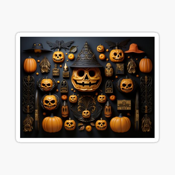 Item preview, Halloween Knolling Delight: Spooktacular Organization for a Ghoulishly Good Time 3 designed and sold by zerocrystal.