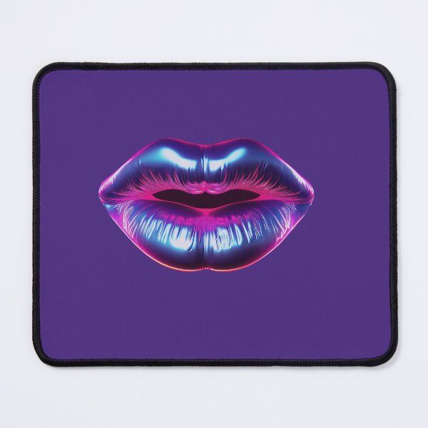 Item preview, Woman Girl Bright Neon Sexy Lips Cosmetic Pink Purple Lips designed and sold by NadeenInspires.
