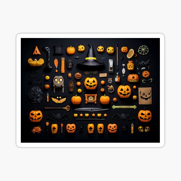 Item preview, Halloween Knolling Delight: Spooktacular Organization for a Ghoulishly Good Time 4 designed and sold by zerocrystal.