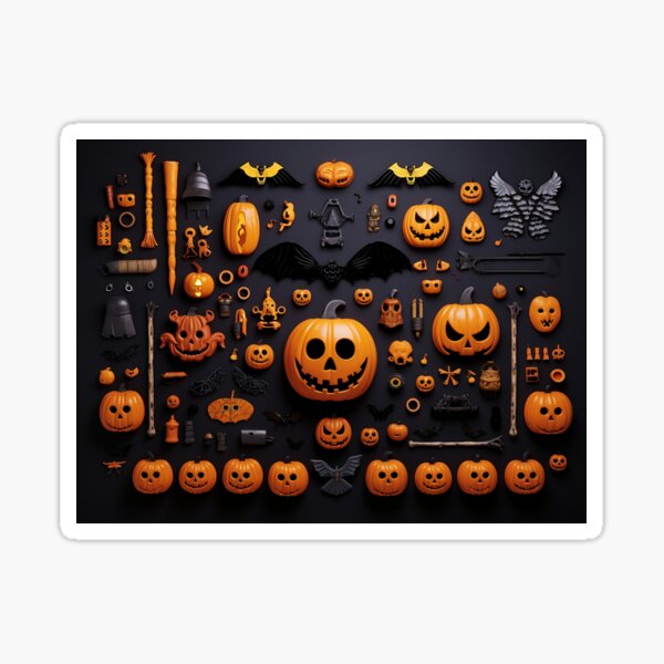 Item preview, Halloween Knolling Delight: Spooktacular Organization for a Ghoulishly Good Time 7 designed and sold by zerocrystal.