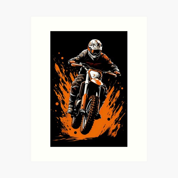 Item preview, Copy of Extreme Dirt Bike Vector Illustration 8 designed and sold by eyestetix.