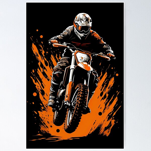 Item preview, Copy of Extreme Dirt Bike Vector Illustration 8 designed and sold by eyestetix.